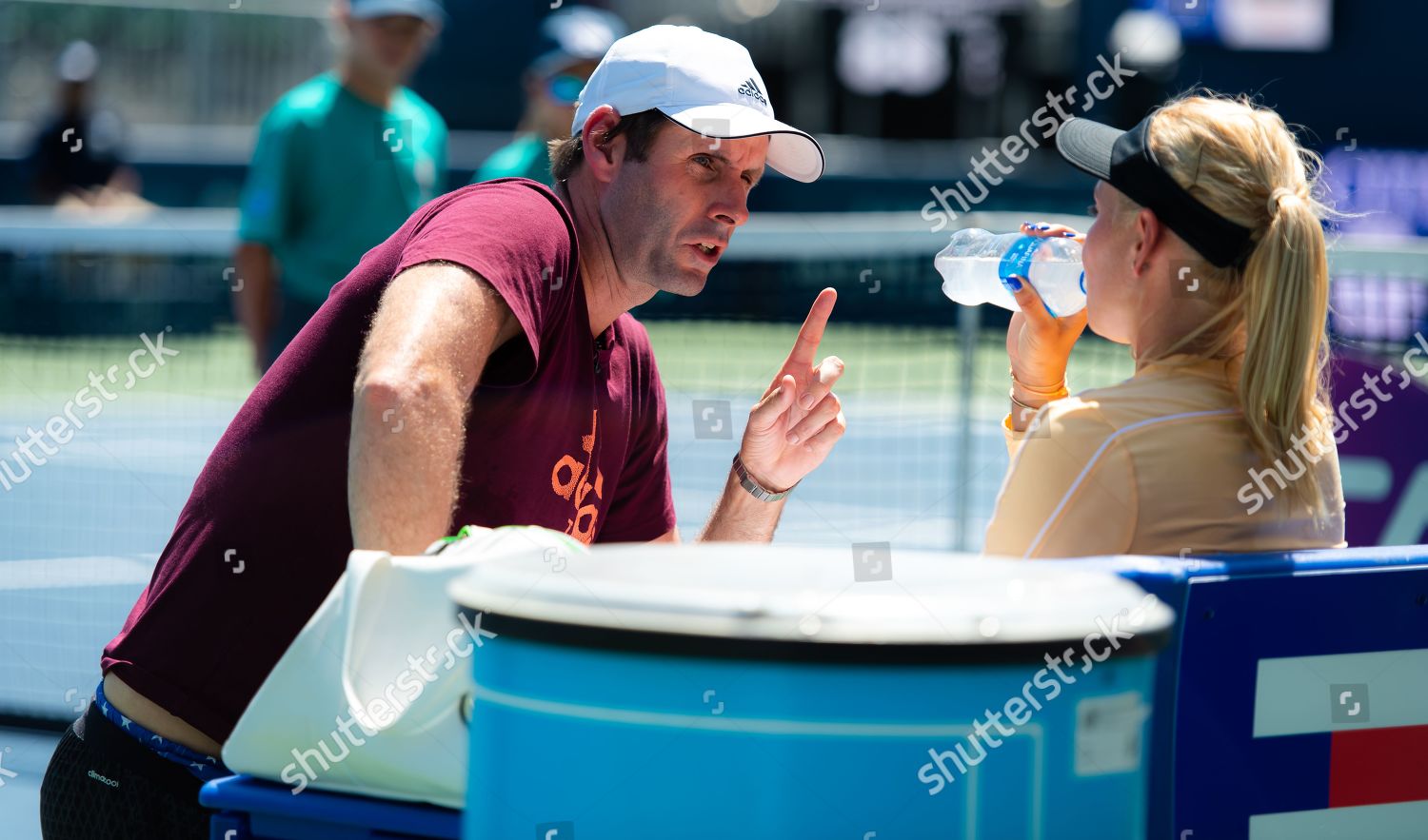 Torben Beltz Coaches Donna Vekic During Editorial Stock Photo Stock