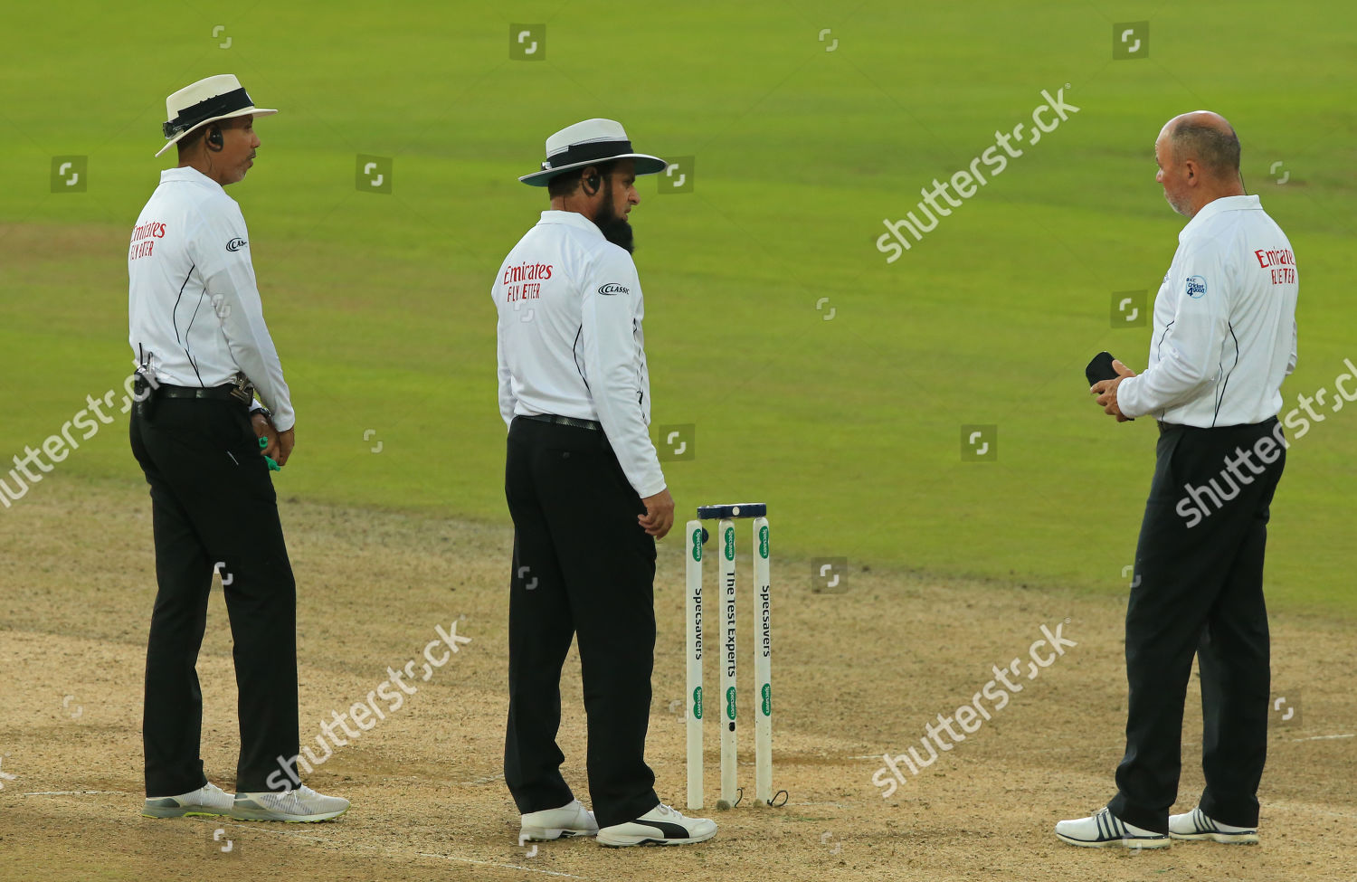 Umpires Joel Wilson Aleem Dar Third Editorial Stock Photo Stock Image