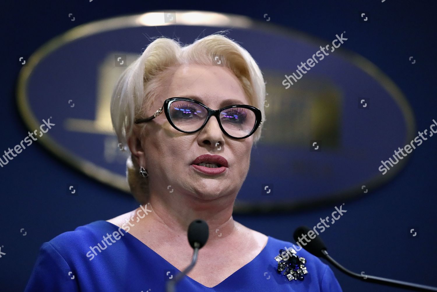 Romanian Prime Minister Viorica Dancila Speaks Editorial Stock Photo ...