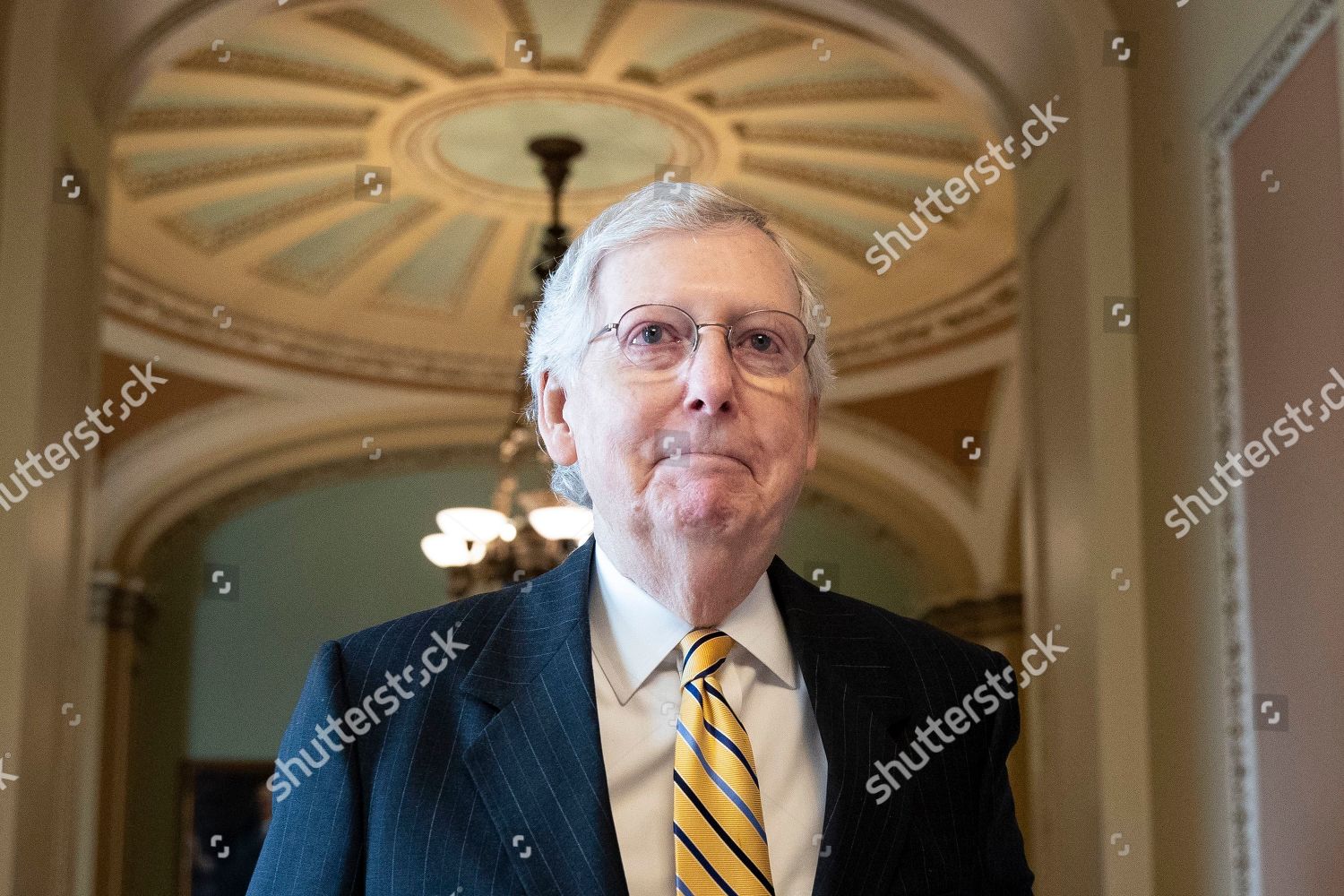 Senate Majority Leader Republican Mitch Mcconnell Walks Editorial