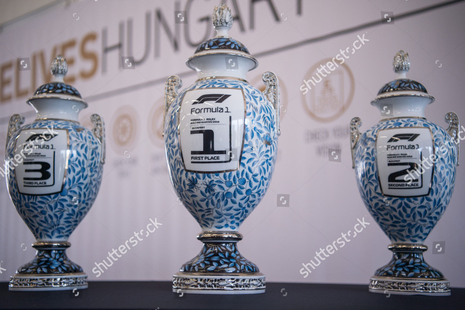 Three Trophies Formula One Hungarian Grand Editorial Stock Photo   Shutterstock 10351896p 