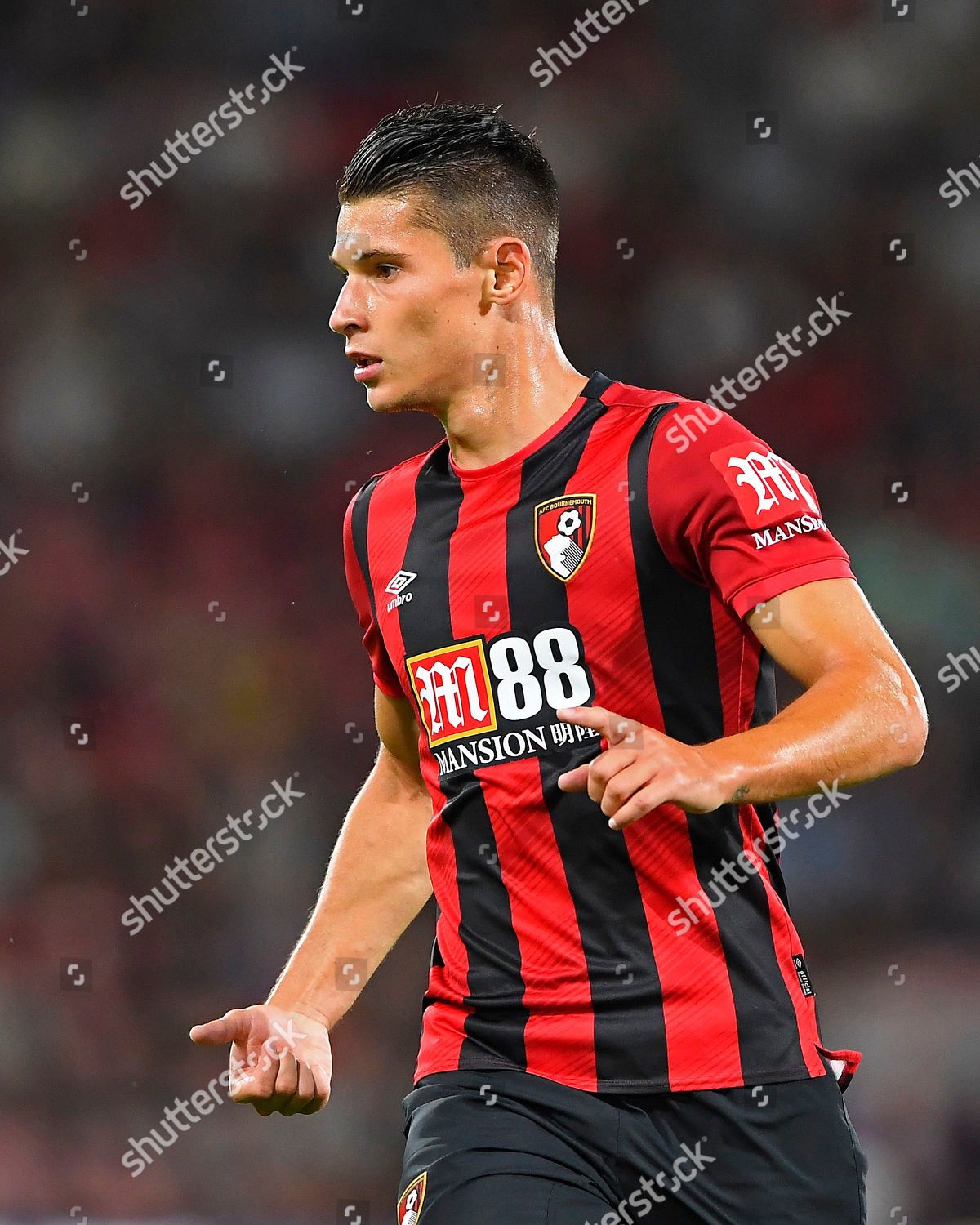 Alex Dobre AFC Bournemouth during AFC Bournemouth Editorial Stock Photo