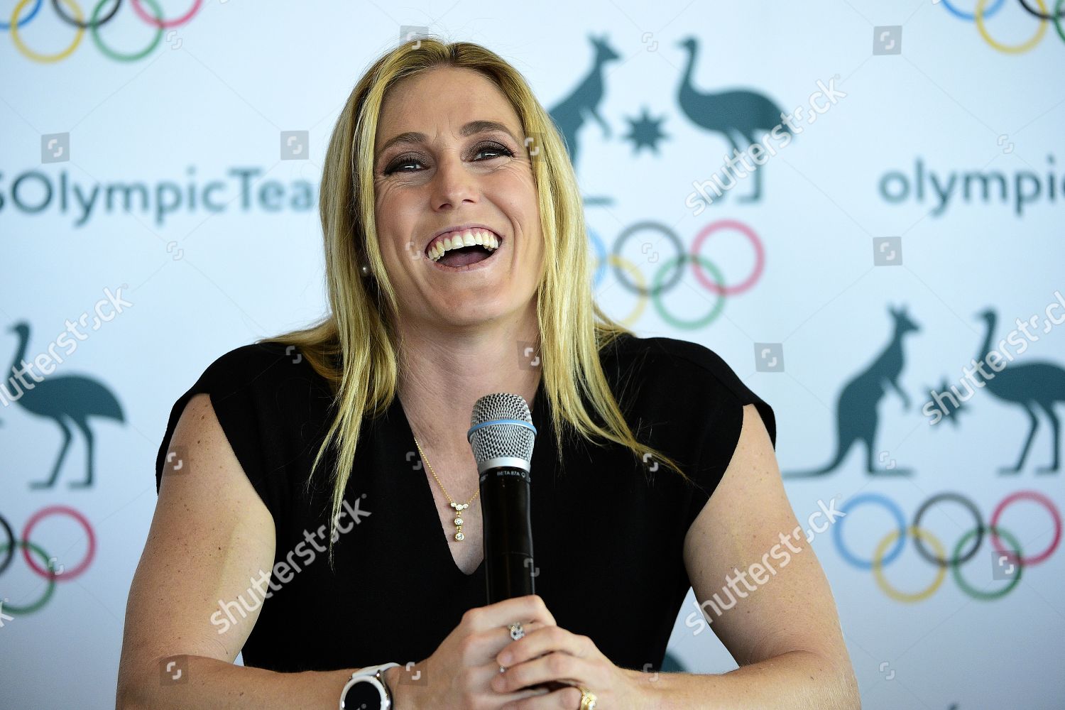 AUSTRALIAN OLYMPIAN SALLY PEARSON ANNOUNCES HER Editorial Stock Photo