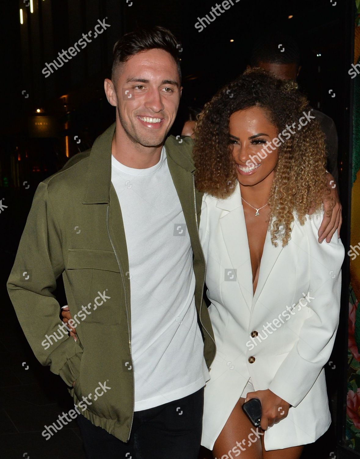 Greg Oshea Amber Gill Seen Leaving Ivy Editorial Stock Photo