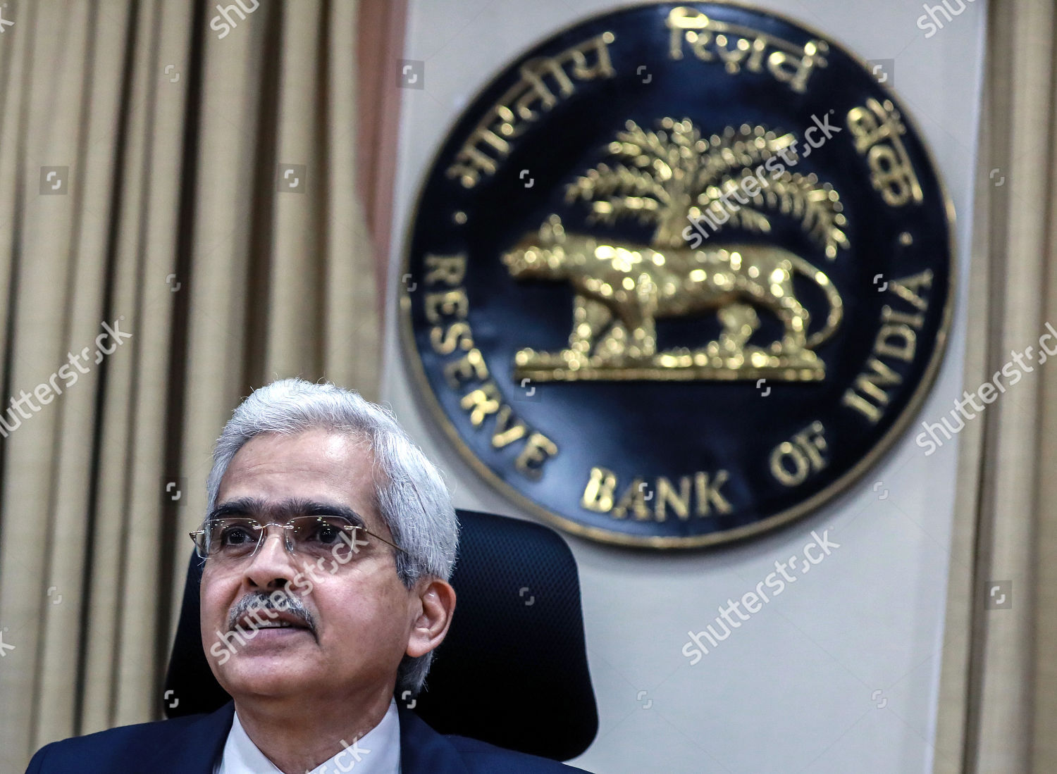 Reserve Bank India Rbi Governor Shaktikanta Das Editorial Stock