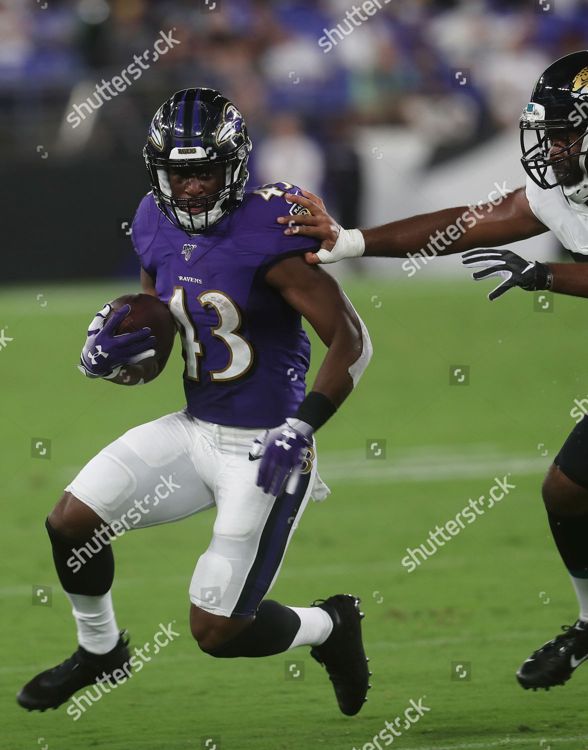 Baltimore Ravens Rb Justice Hill 43 Editorial Stock Photo - Stock Image