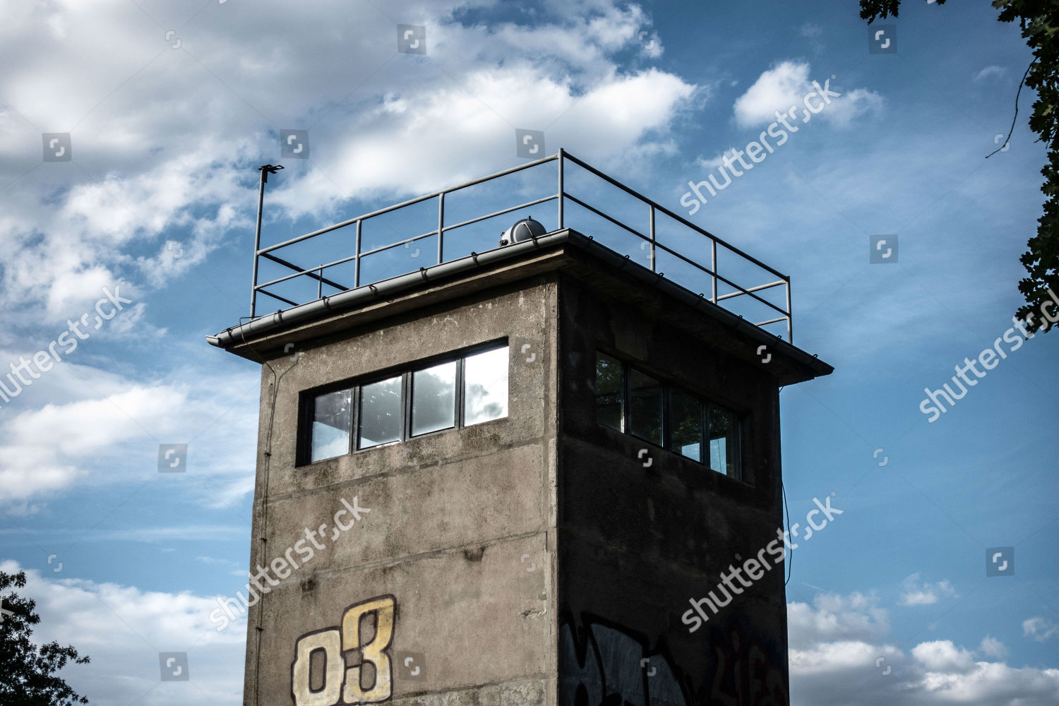 Watchtower Former Schlesischer Busch Command Post Editorial Stock Photo