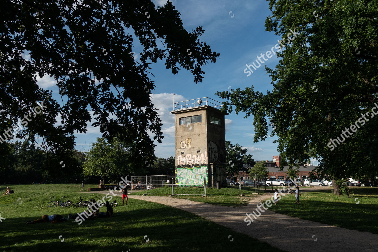 Watchtower Former Schlesischer Busch Command Post Editorial Stock Photo