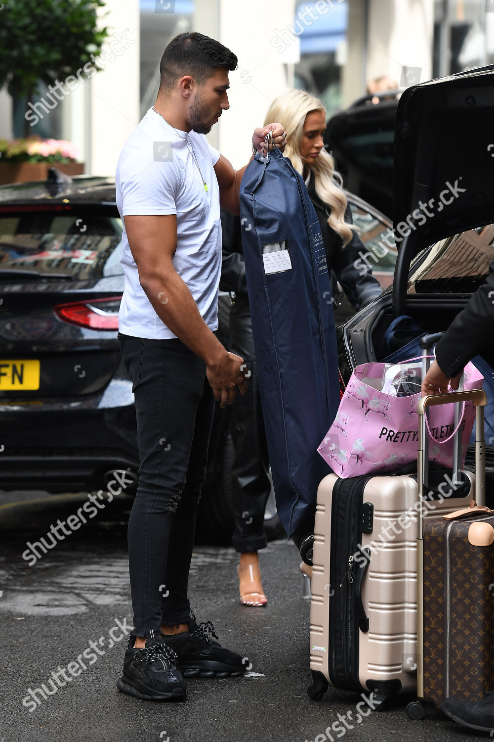 Mollymae Hague Tommy Fury Leaving Mayfair Editorial Stock Photo