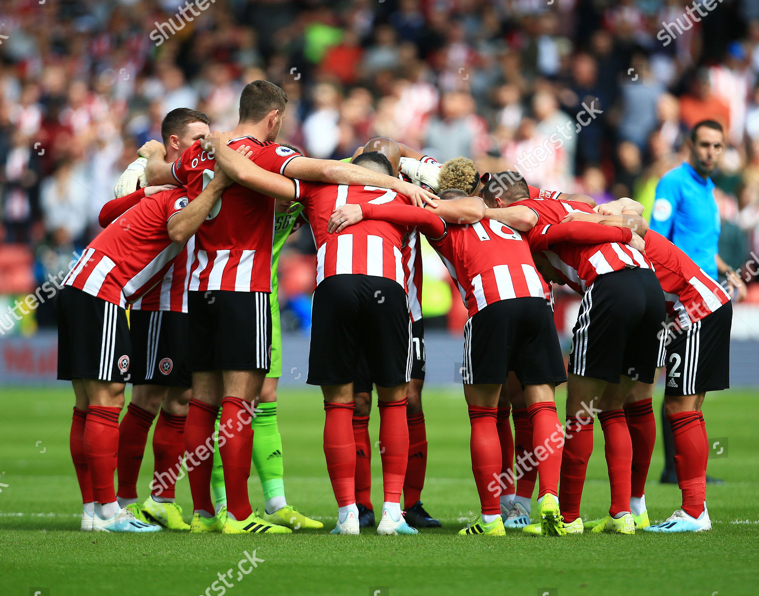 Sheffield United Players Huddle Together Ahead Game Editorial Stock Photo Stock Image Shutterstock