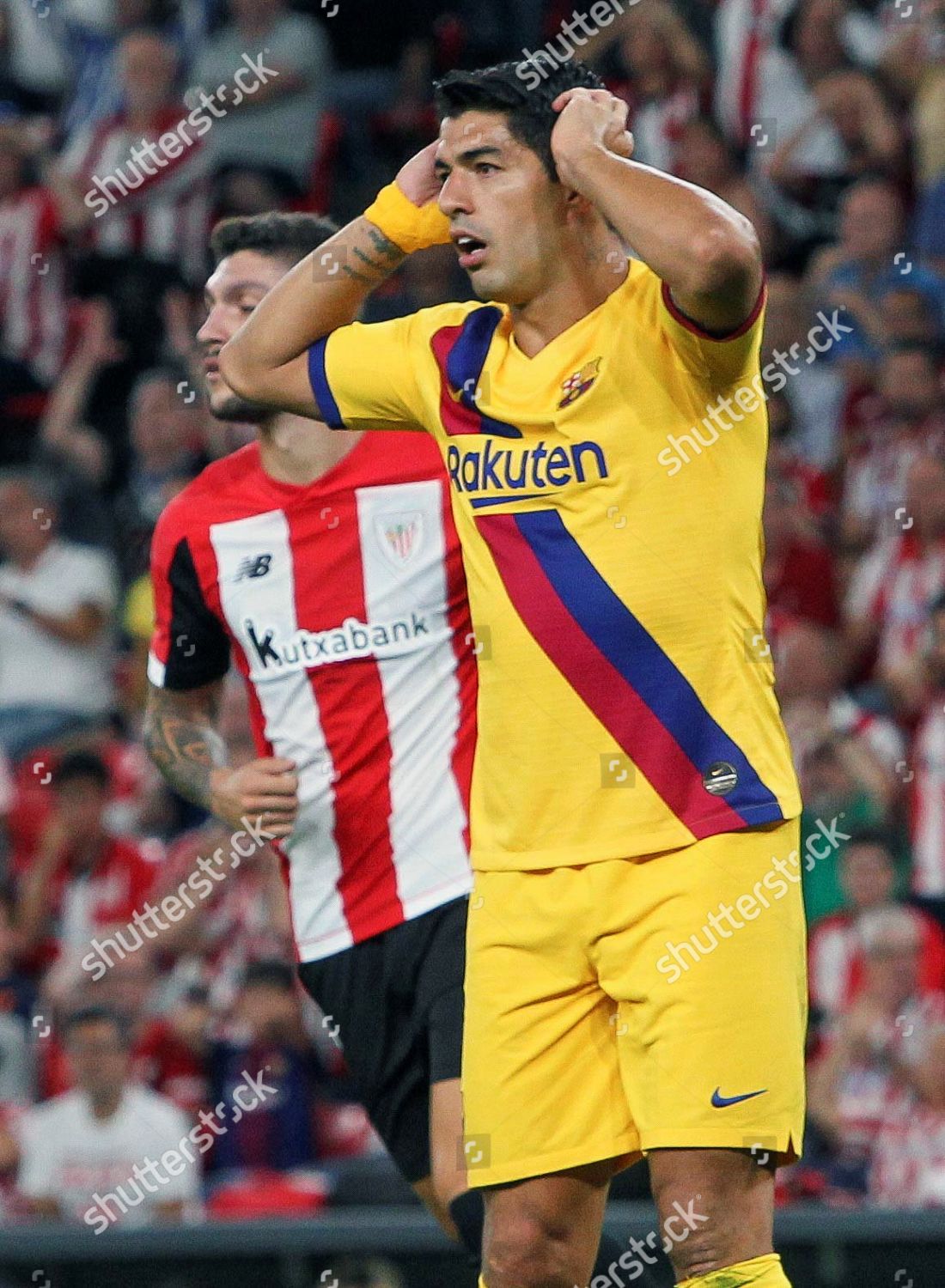 Fc Barcelonas Luis Suarez R Reacts During のエディトリアルストック写真 ストック画像 Shutterstock