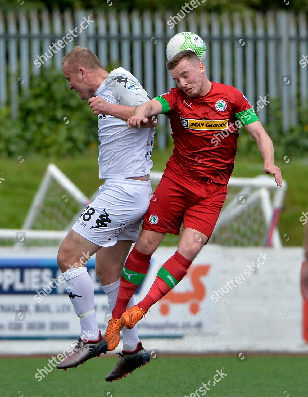 Cliftonville Vs Crusaders Cliftonvilles Ronan Doherty Editorial Stock