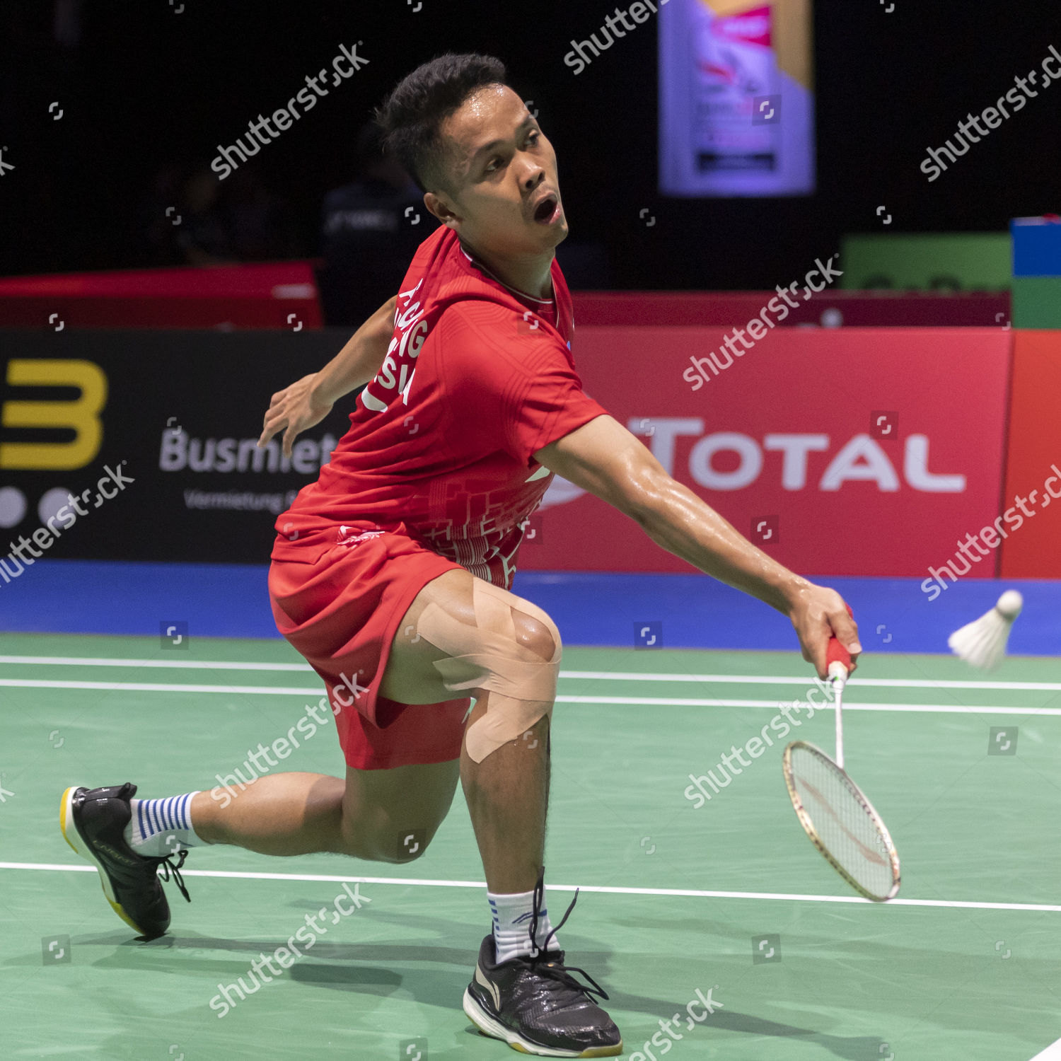 Indonesias Anthony Sinisuka Ginting Action Against Mauritius Editorial Stock Photo Stock Image Shutterstock