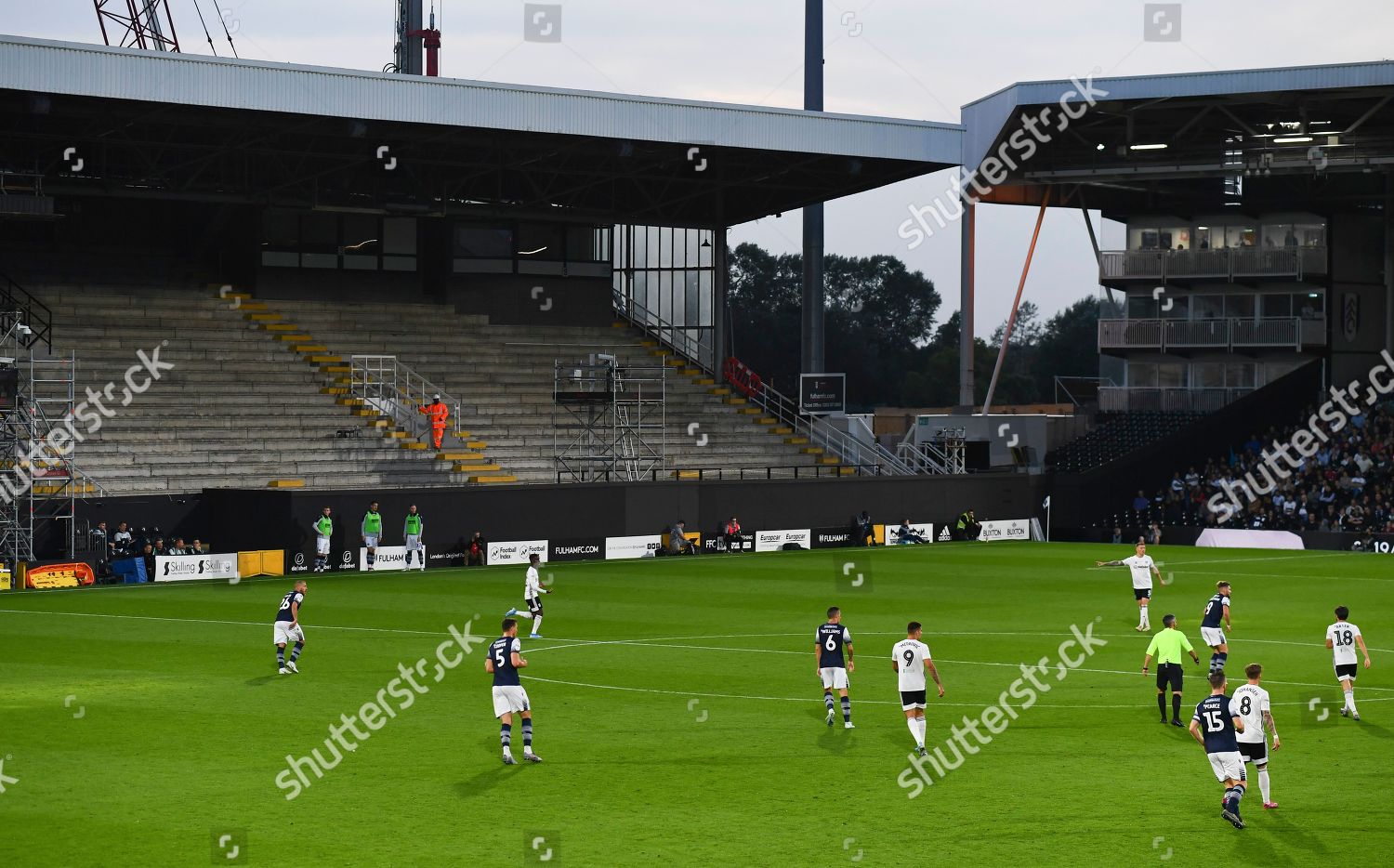 General View Renovation Work Continues Craven Cottage Editorial
