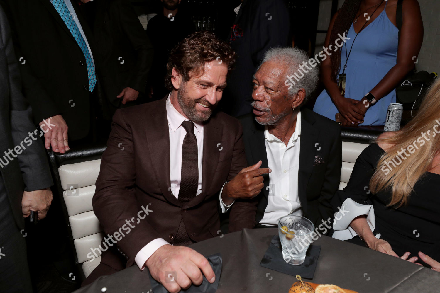 Gerard Butler Morgan Freeman Editorial Stock Photo - Stock Image