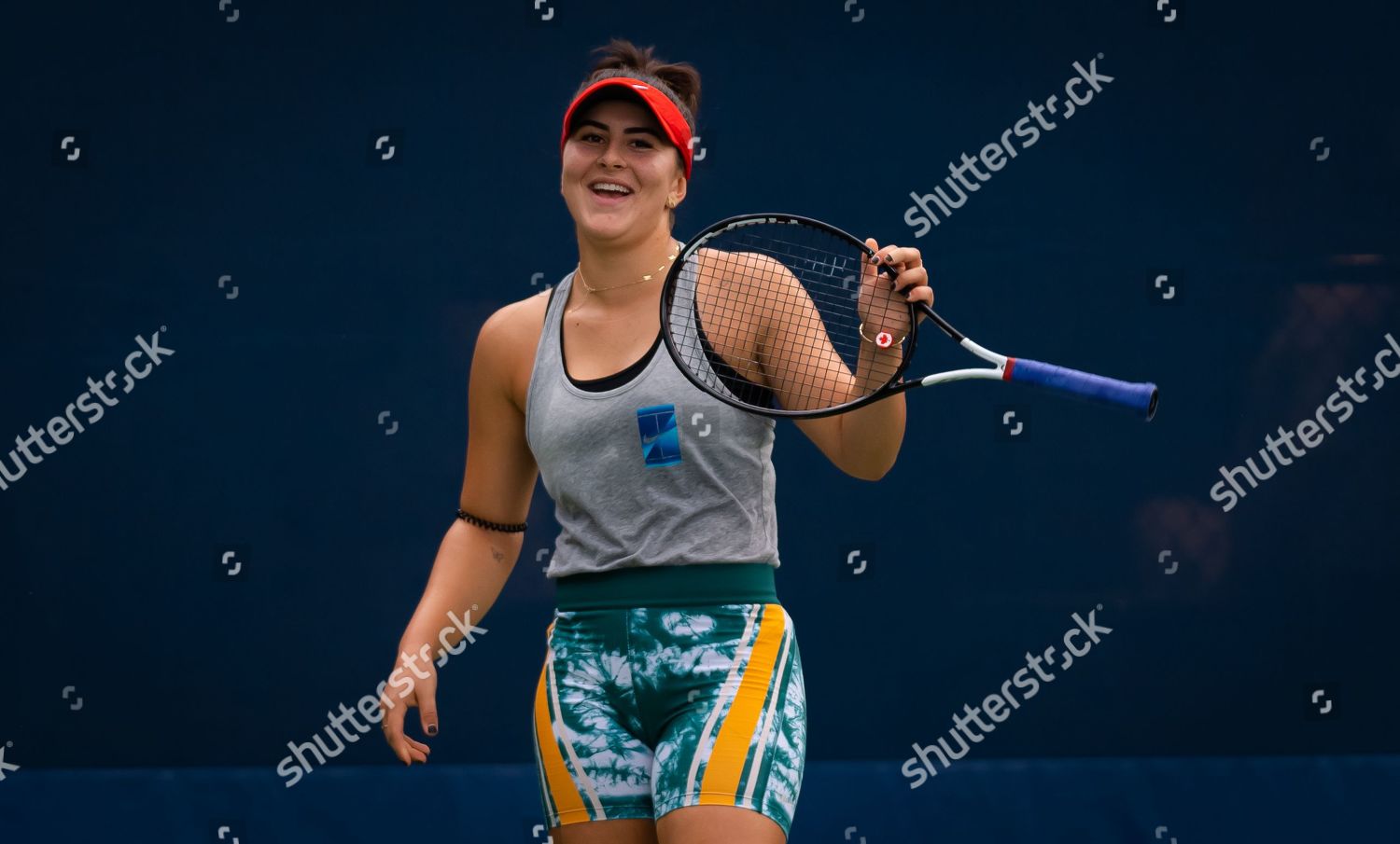 Bianca Andreescu Canada During Practice Editorial Stock Photo - Stock