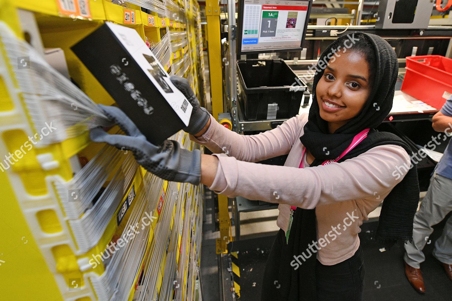 Amazon Order Process Step 3 Picker Editorial Stock Photo Stock Image
