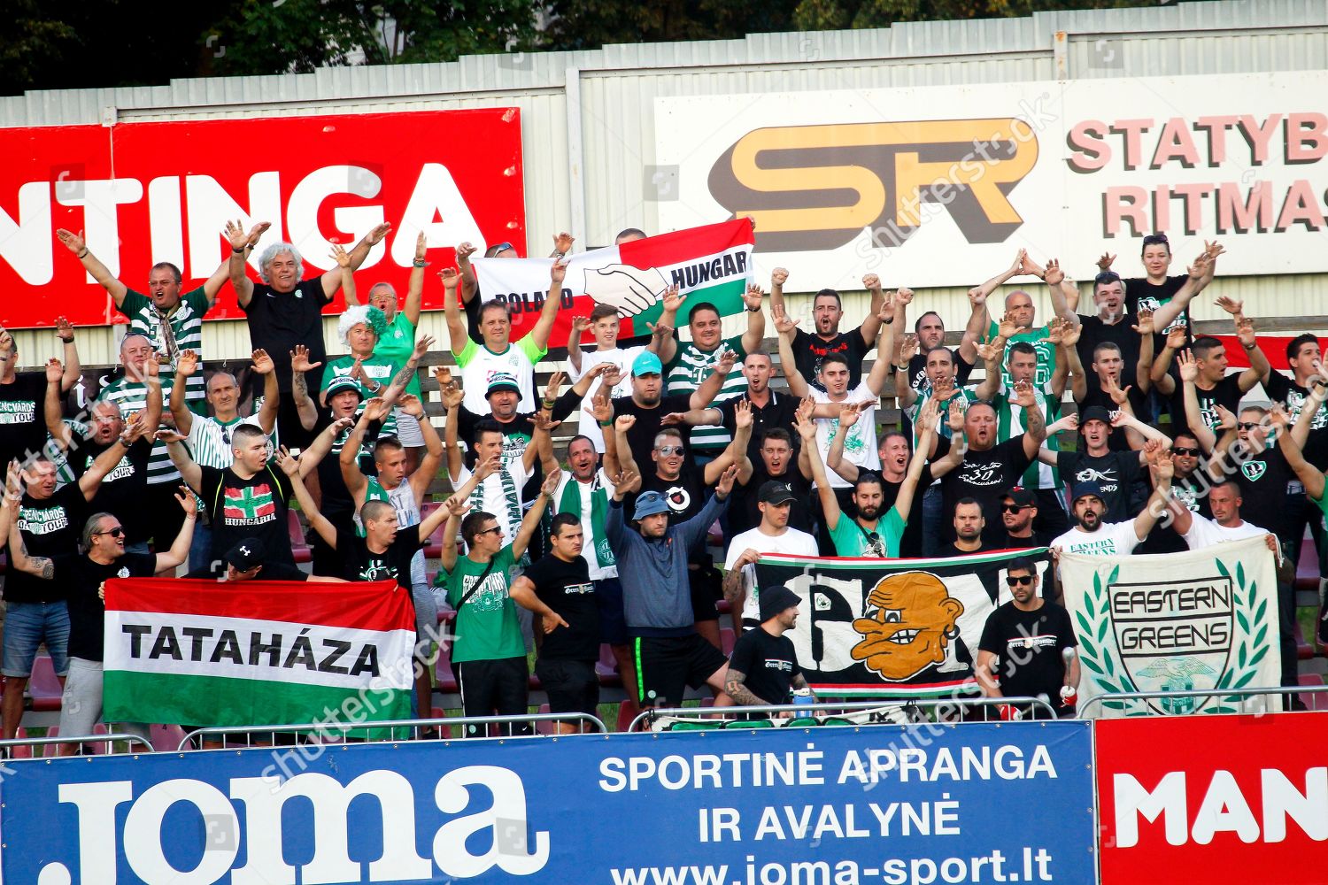 Fans Ferencvaros Cheer During Uefa Europa League Editorial Stock Photo Stock Image Shutterstock