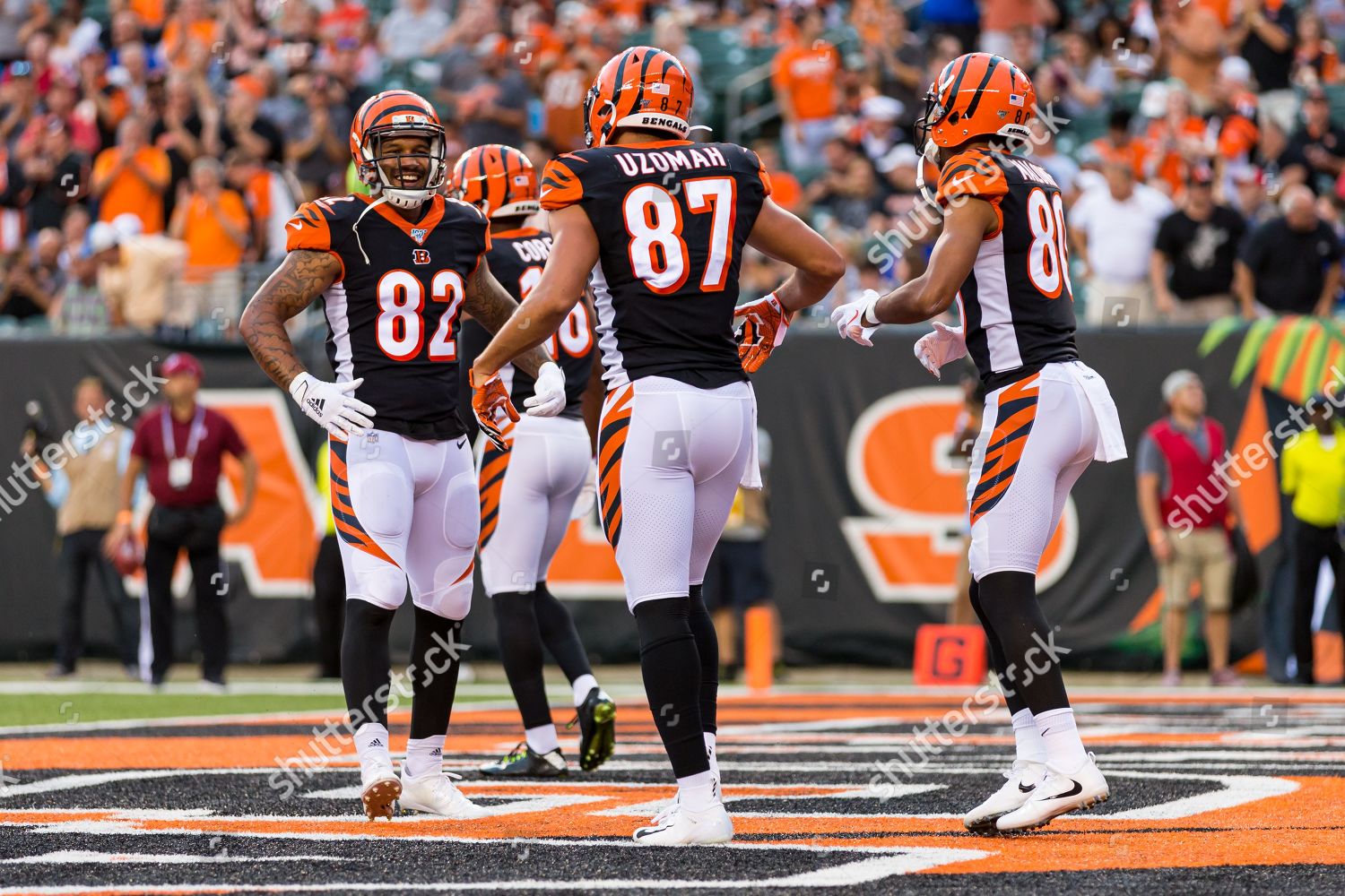 Cincinnati Bengals Tight End Cj Uzomah Editorial Stock Photo - Stock Image