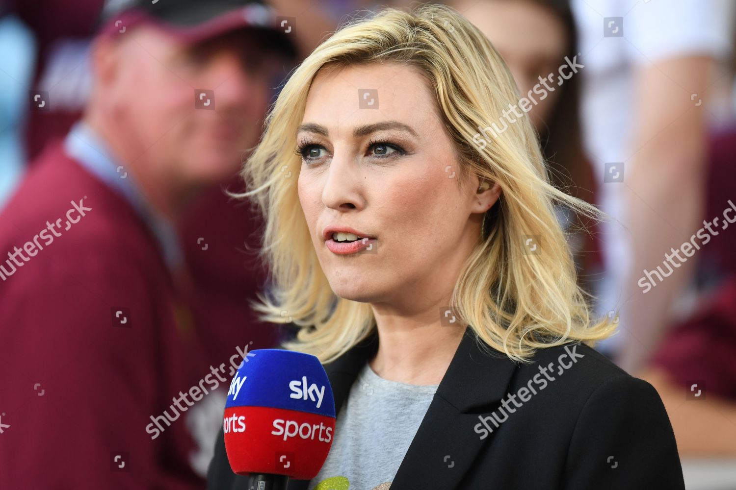 Sky Sports Presenter Kelly Cates During Editorial Stock Photo - Stock ...