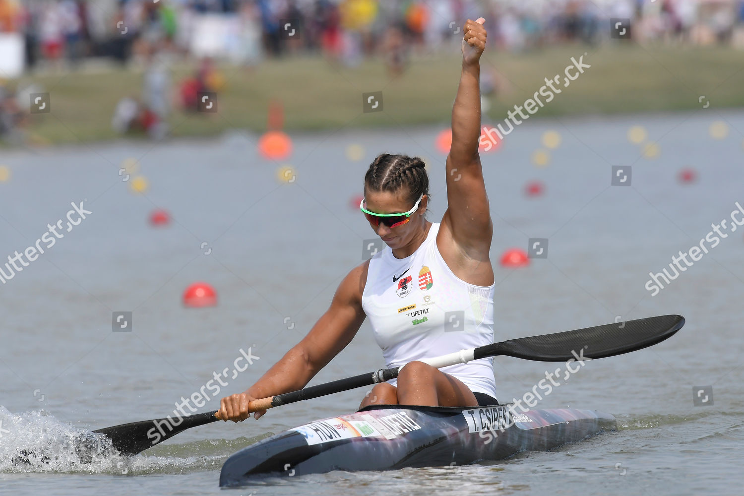 Tamara Csipes Celebrates Winning Final Womens Editorial Stock Photo