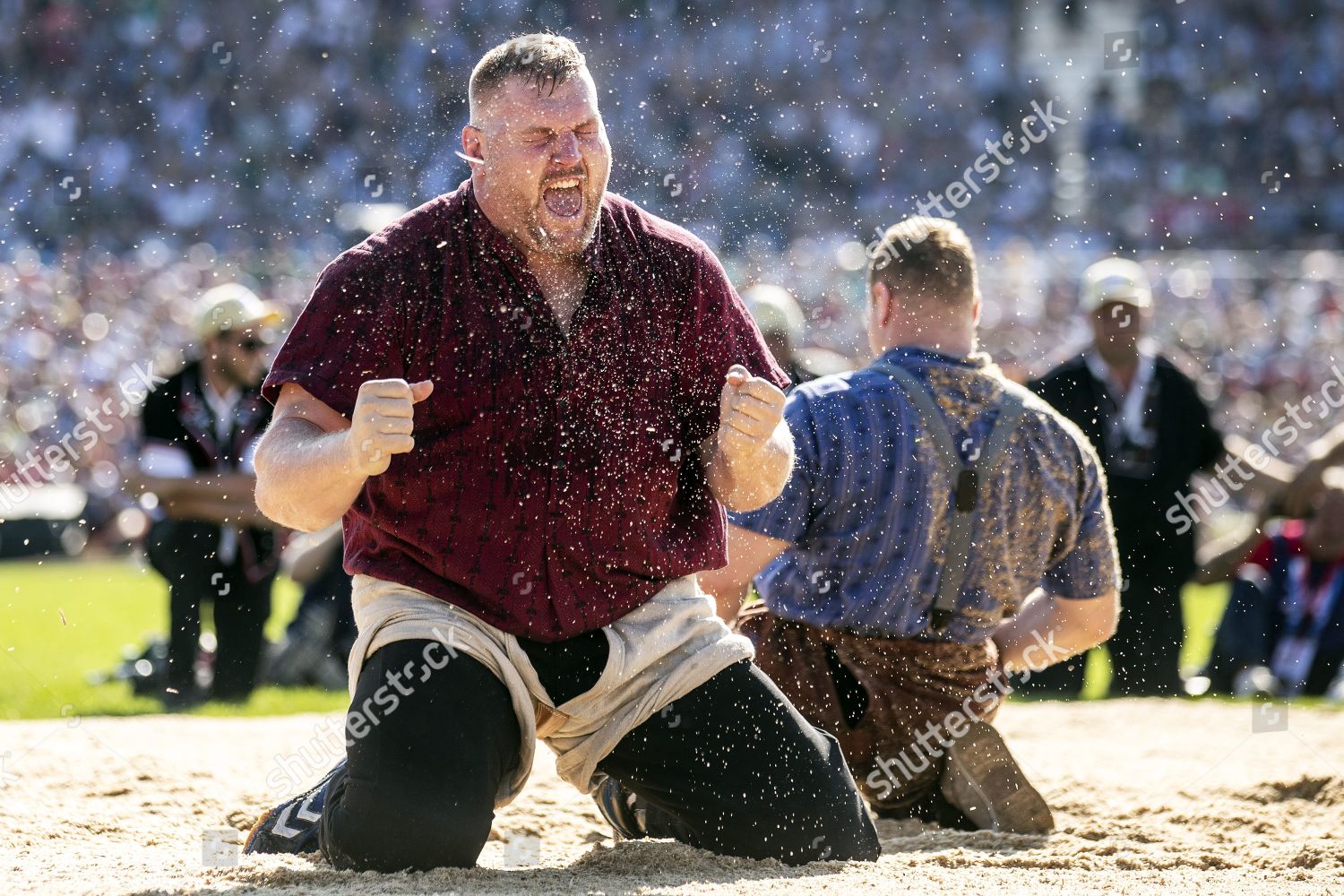 Christian Stucki Jubilates After Winning Against Joel Editorial Stock Photo Stock Image Shutterstock