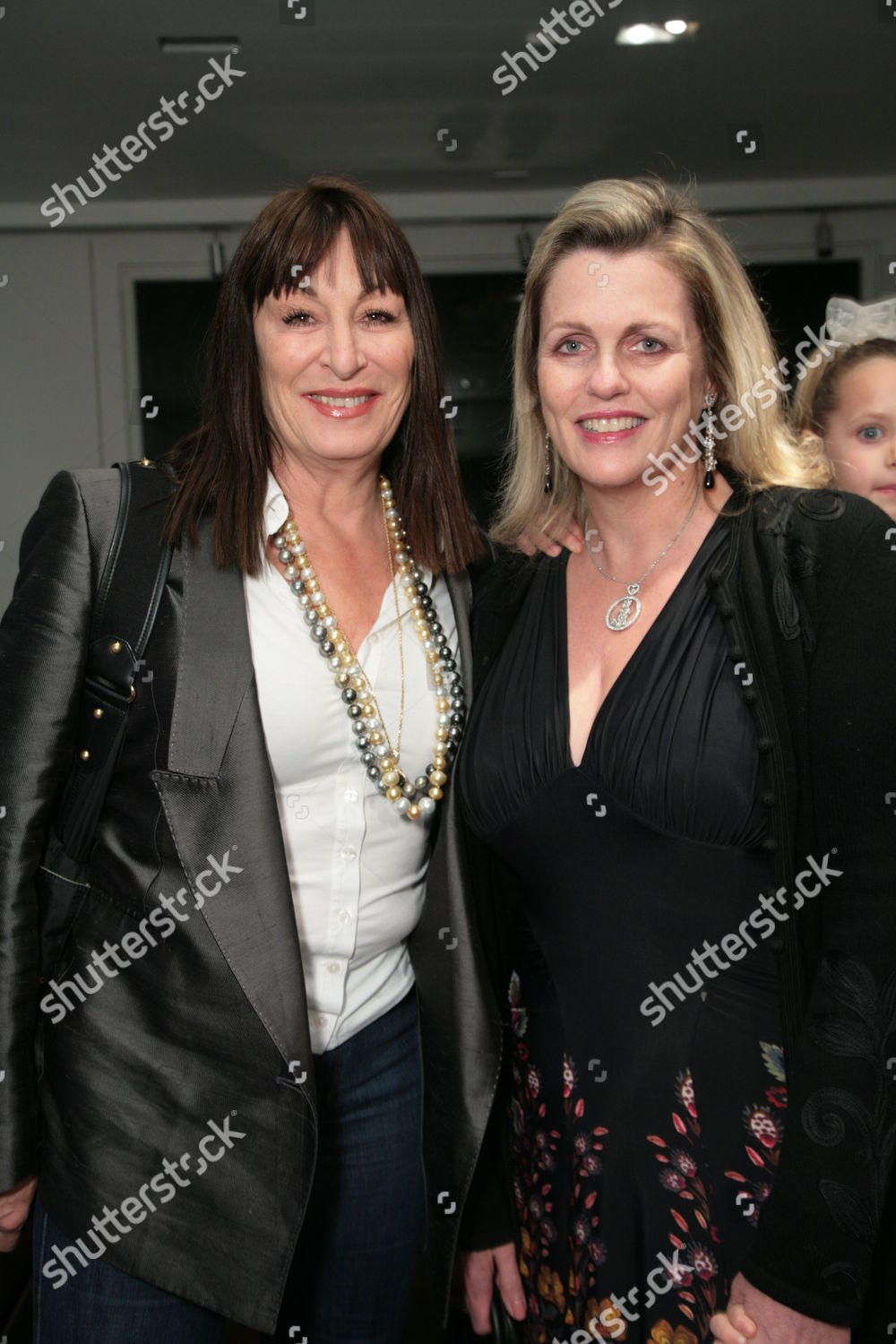 Anjelica Huston Nancy Davis Editorial Stock Photo - Stock Image ...