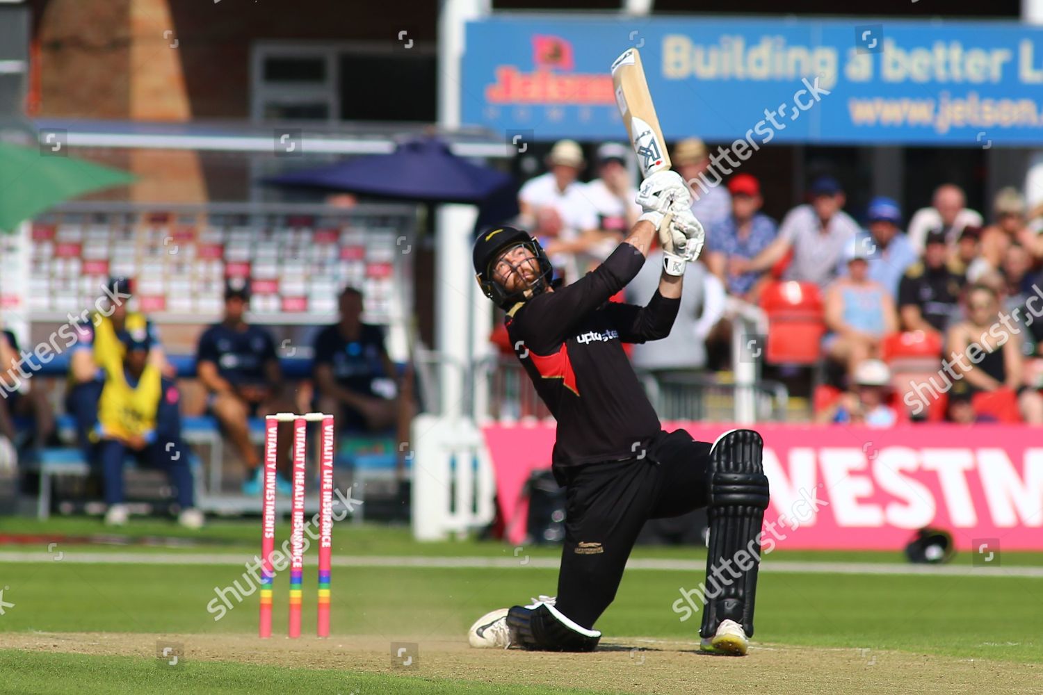 Arron Lilley Leicestershire batting during Vitality T8 Editorial ...