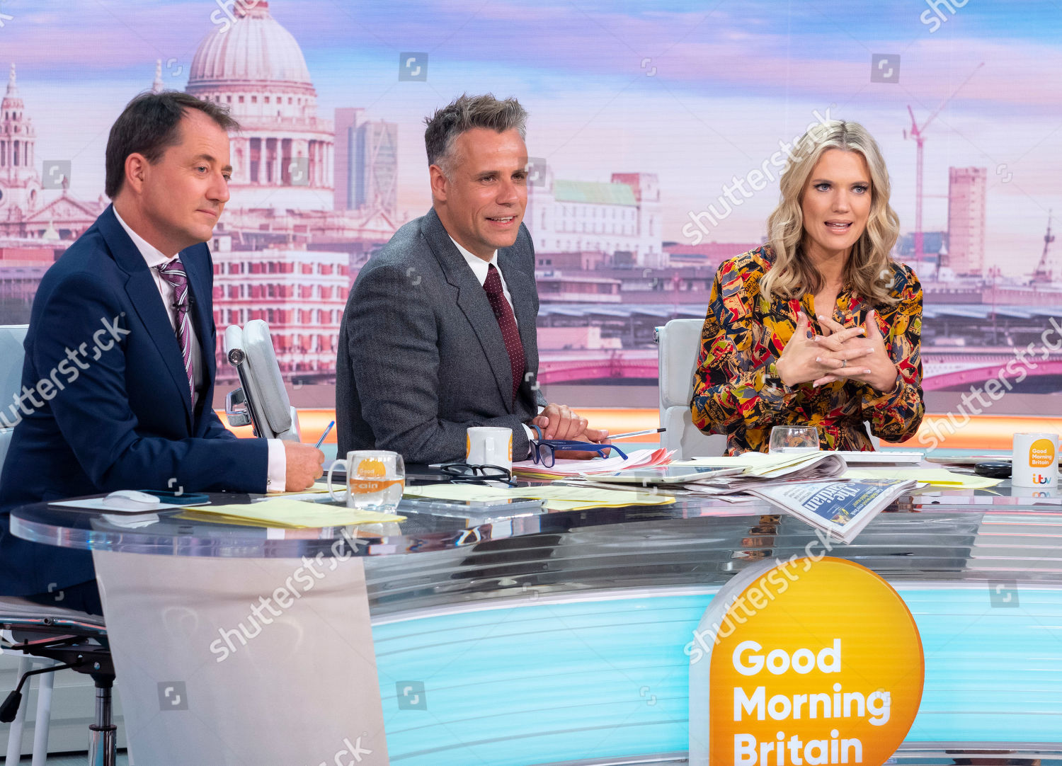 Richard Gaisford Richard Bacon Charlotte Hawkins Editorial Stock Photo