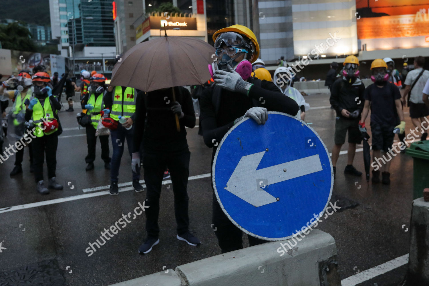 Protesters Take Part Antigovernment Rally Hong Editorial Stock Photo ...