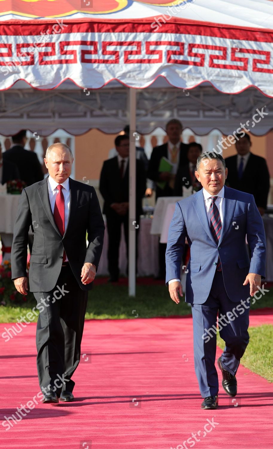 Russian President Vladimir Putin L Mongolian Editorial Stock Photo ...