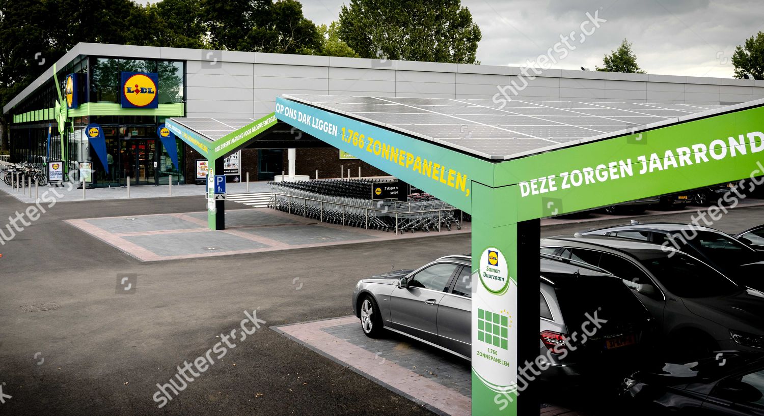 Exterior View Showing Carports Lidl Zero First Editorial Stock Photo Stock Image Shutterstock