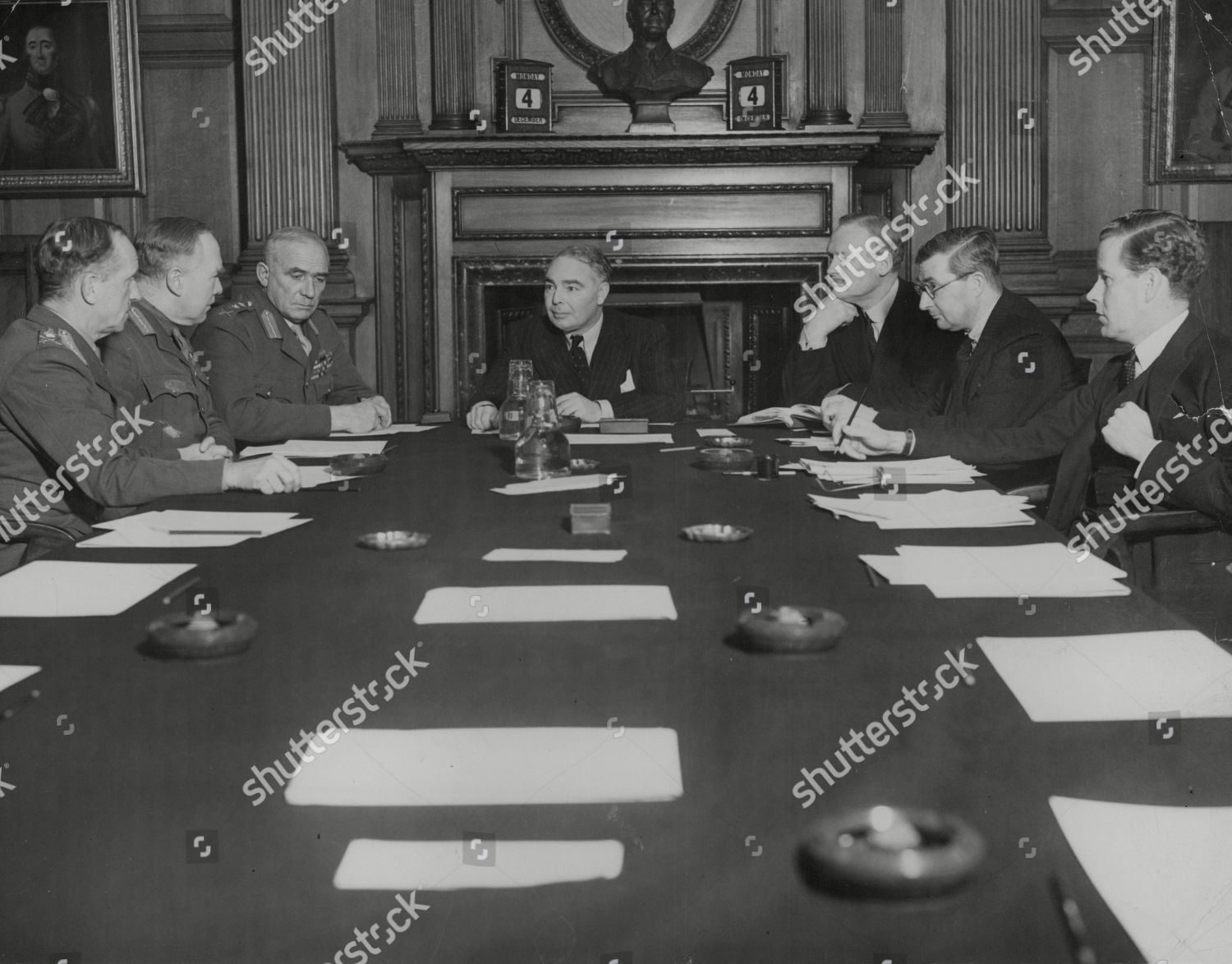 Wwii Britain War Councils Picture Shows Editorial Stock Photo - Stock ...