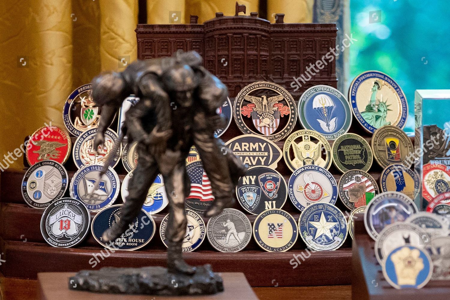 Challenge Coins Small Scultpure Commemorating 2019 Wounded