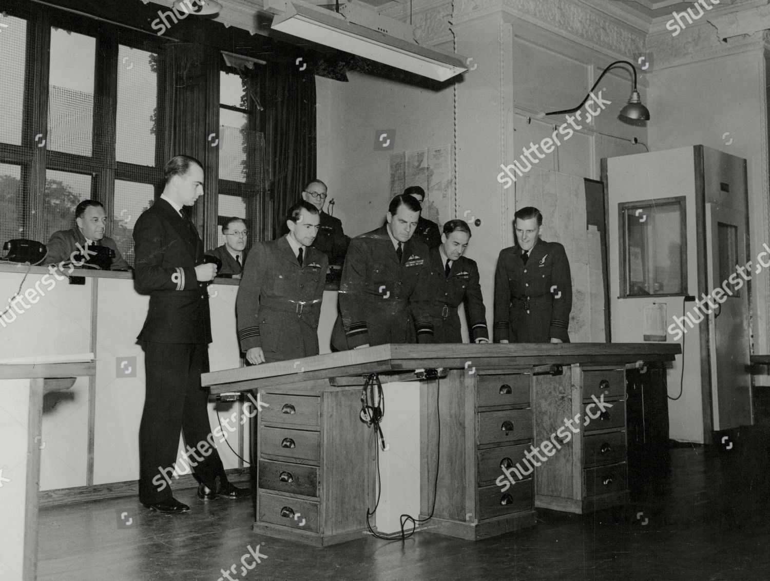 Wwii Britain Raf Bomber Command Planning Editorial Stock Photo - Stock ...