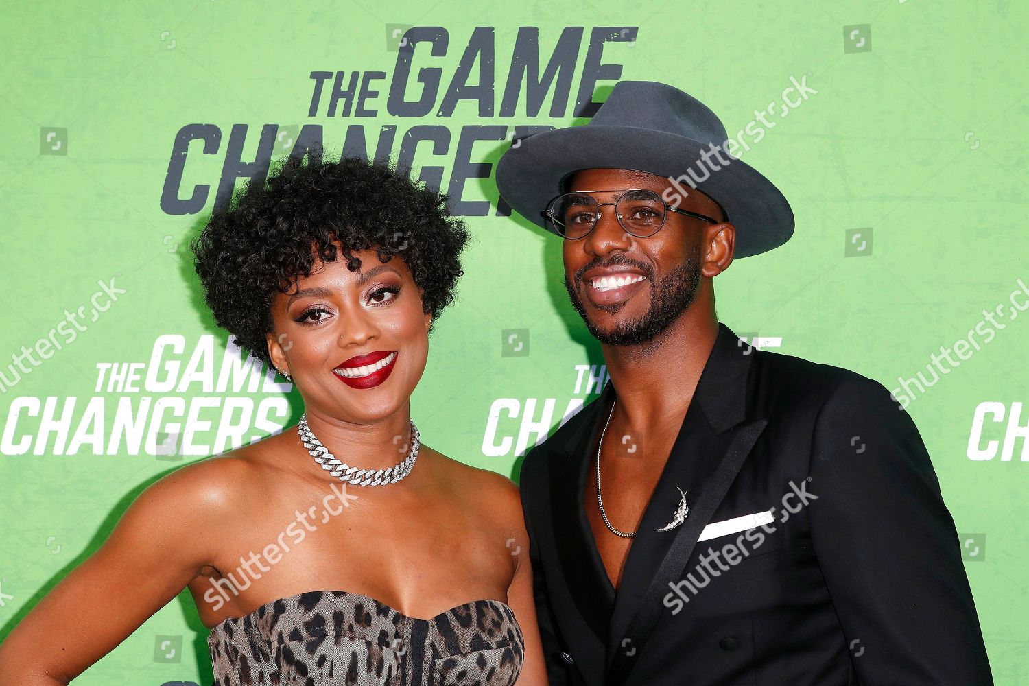 Jada Crawley Chris Paul Arrive La Editorial Stock Photo - Stock Image
