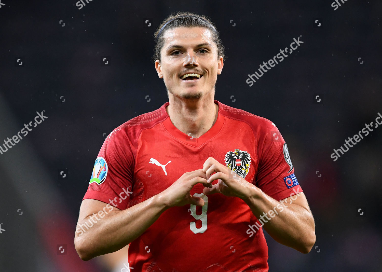 Marcel Sabitzer Austria Celebrates Scoring During Uefa Editorial Stock Photo Stock Image Shutterstock