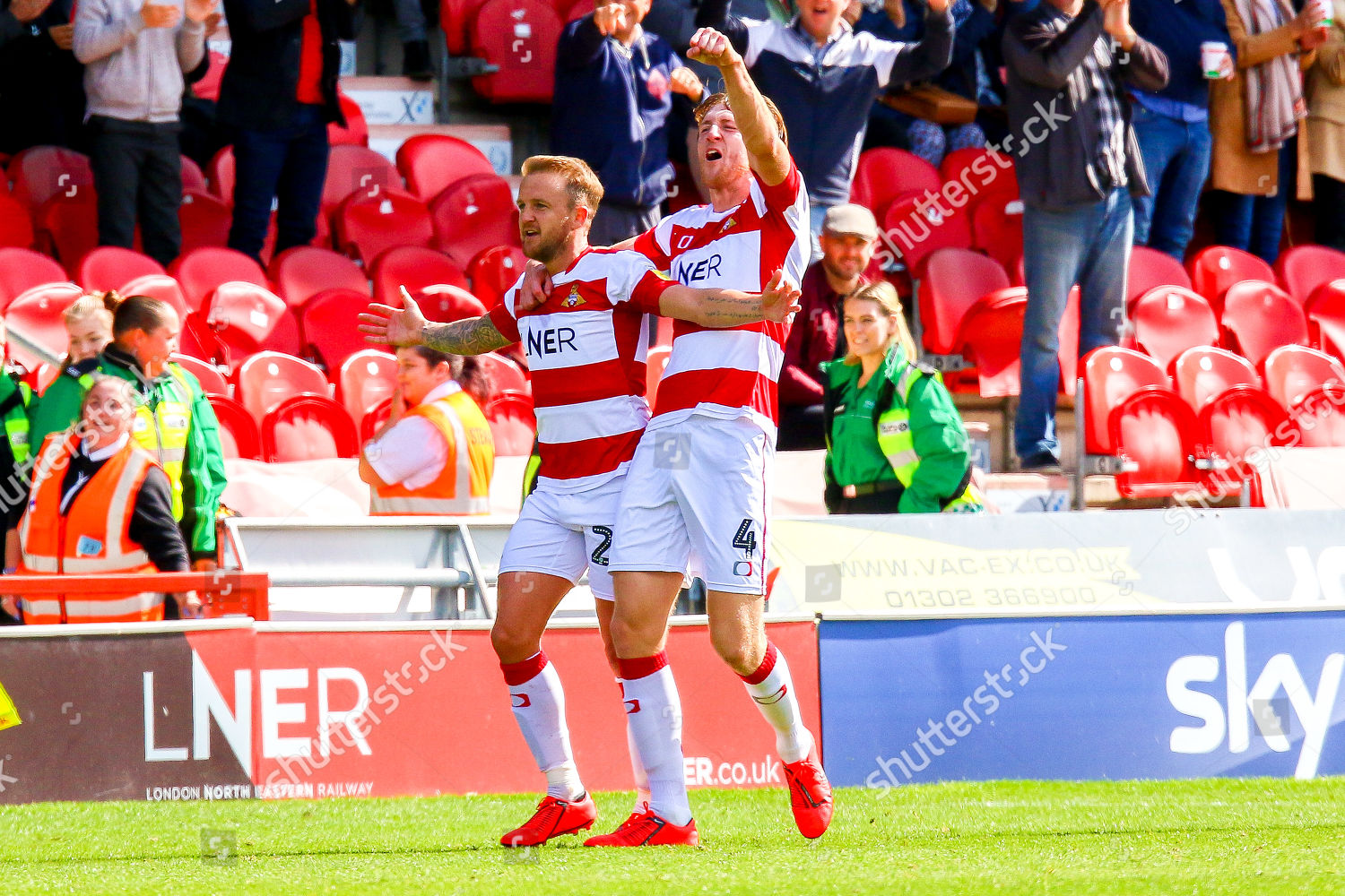 James Coppinger Tom Anderson Doncaster Rovers Editorial Stock Photo
