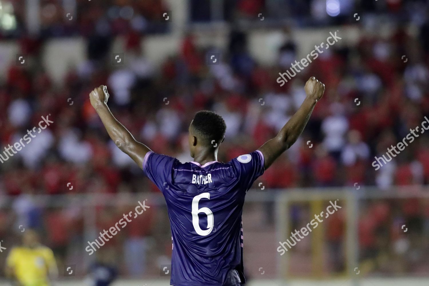 Jaylon Bather Bermuda Celebrates Conclusion Concacaf Editorial Stock