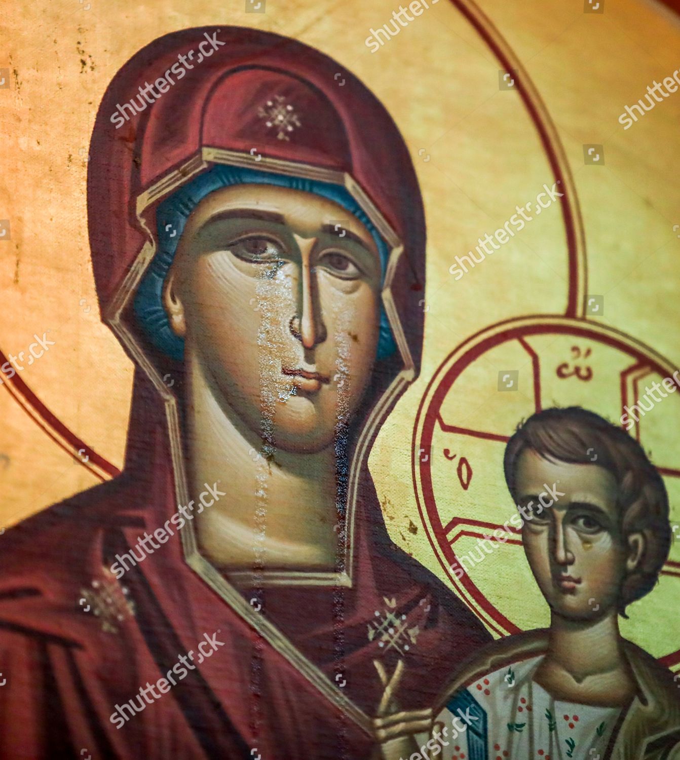 View What Appears Be Weeping Virgin Editorial Stock Photo Stock Image