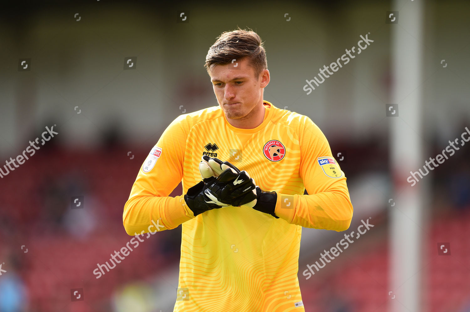 Goal Keeper Liam Roberts Walsall Editorial Stock Photo - Stock Image ...