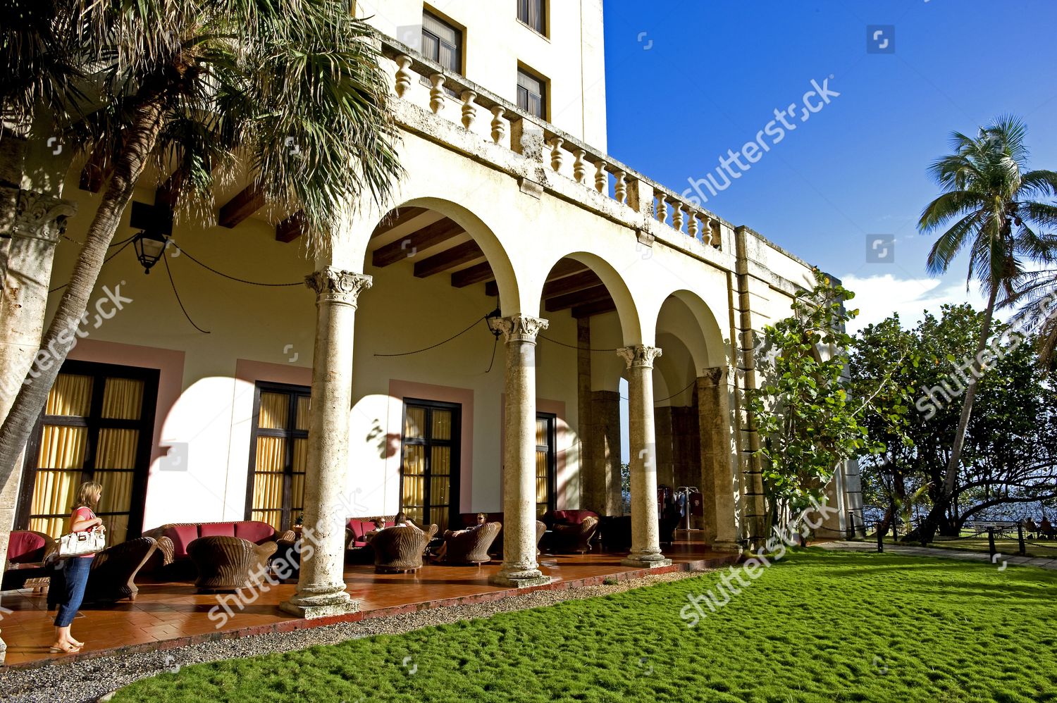 Gardens Hotel Nacional De Cuba Havana Province Editorial Stock