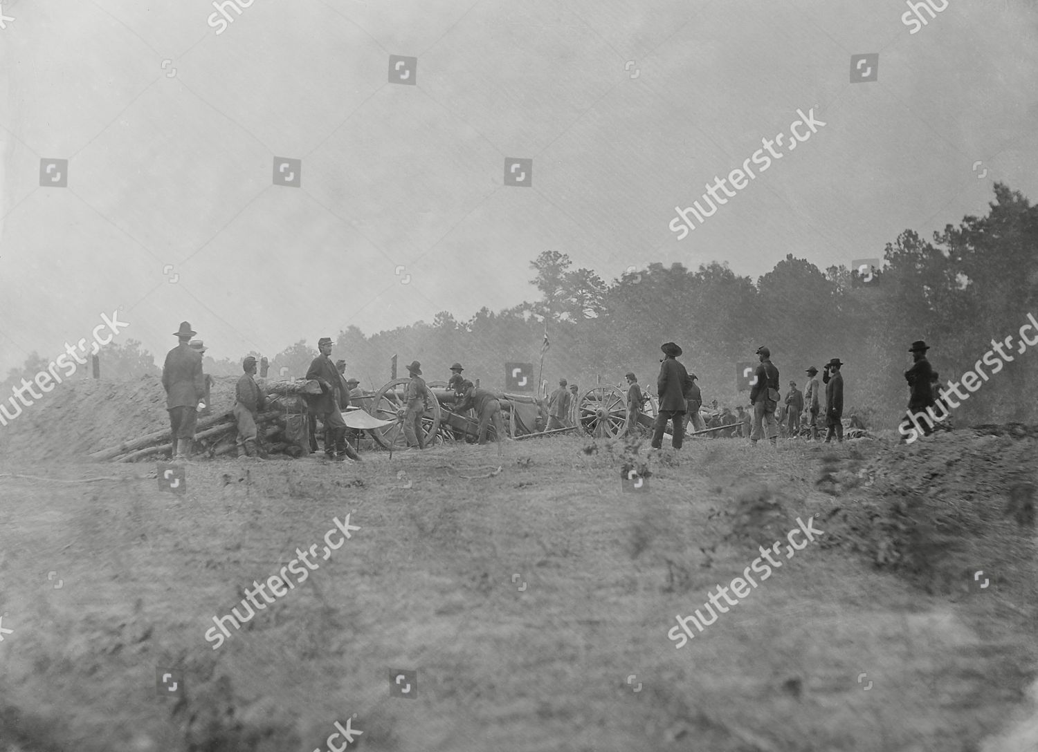 Us Civil War Peninsula Campaign Aprilaugust Editorial Stock Photo ...