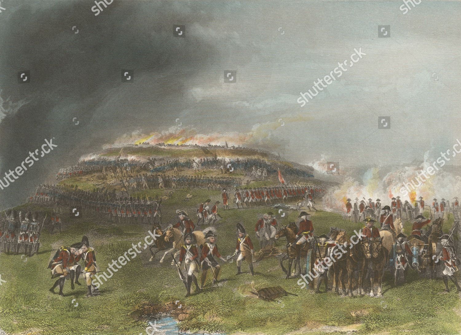 American Revolution Battle Bunker Hill Aka Editorial Stock Photo ...