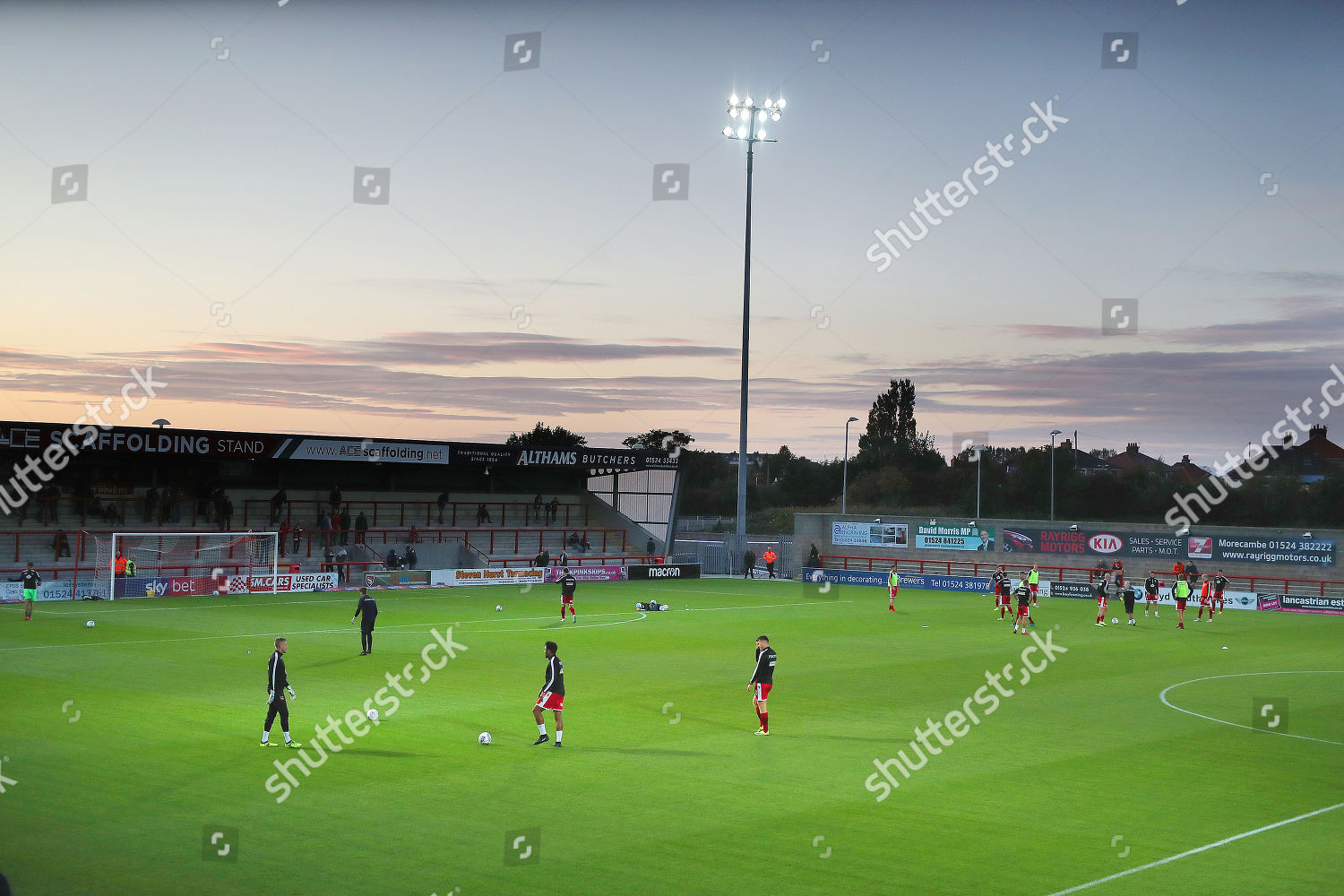 Morecambe Players During Prematch Warmup Editorial Stock Photo Stock