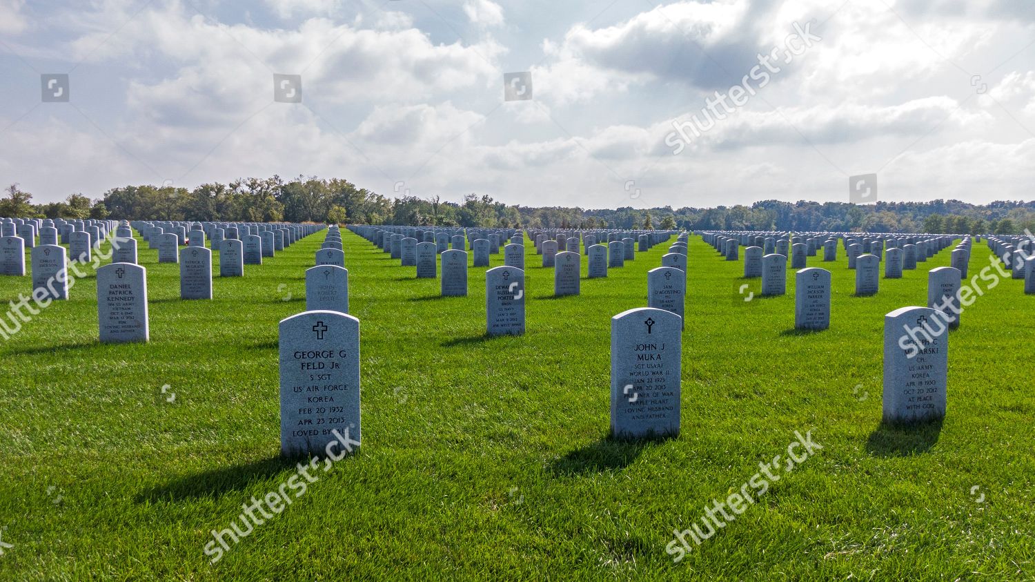 Photo Shot Drone Shows Graves Abraham Lincoln Redaktionelles Stockfoto Stockbild Shutterstock