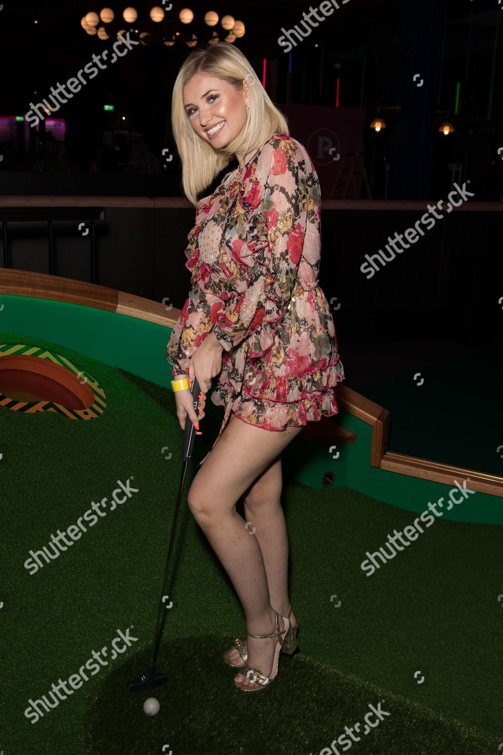 Amy Hart Plays Golf Launch Puttshack Editorial Stock Photo - Stock