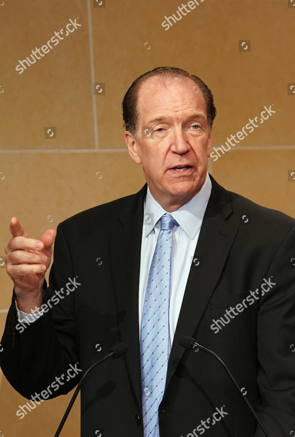 World Bank President David Malpass Delivers Editorial Stock Photo ...