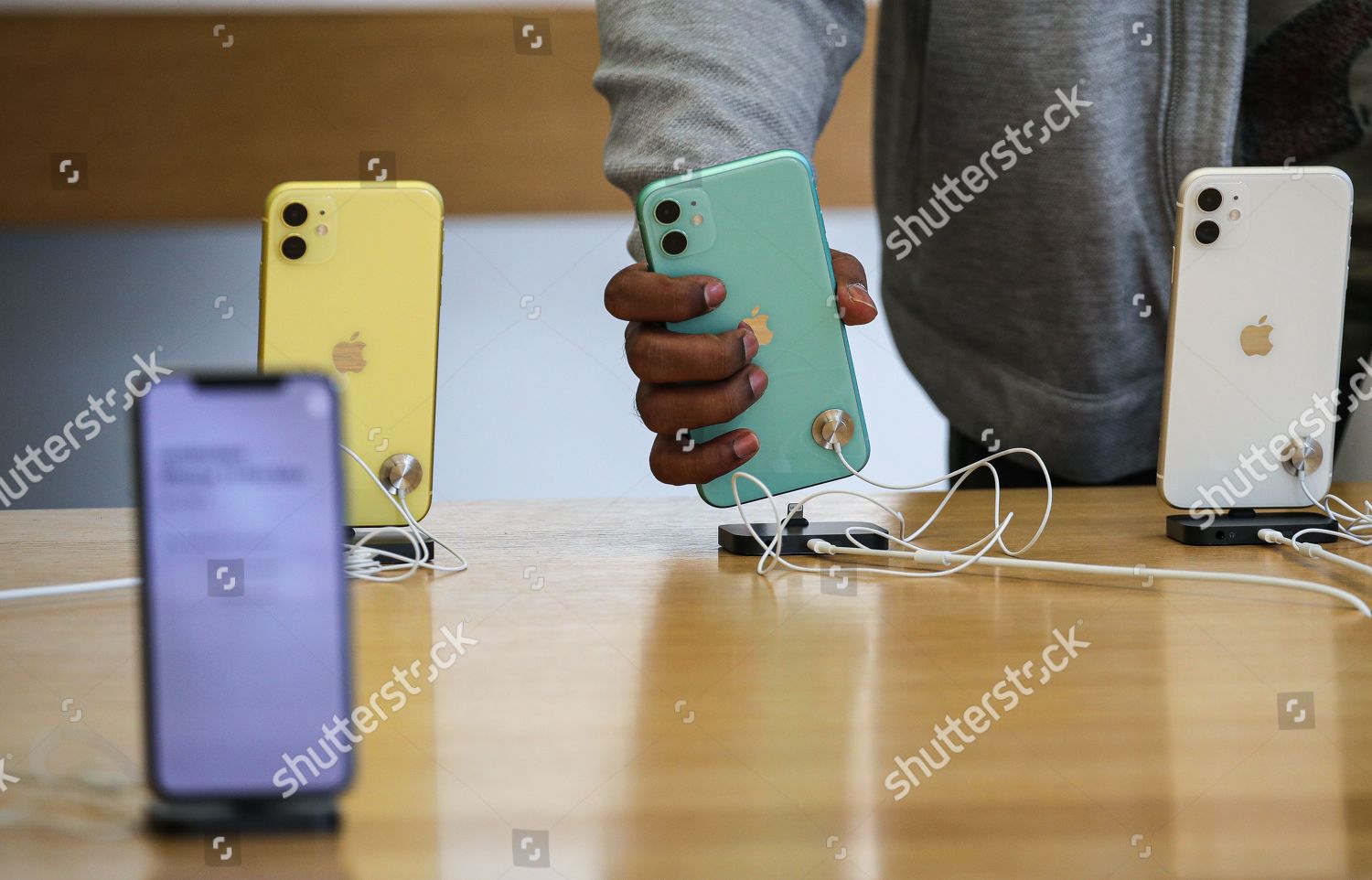 Customer Checks New Iphone 11 On Display Editorial Stock Photo Stock Image Shutterstock