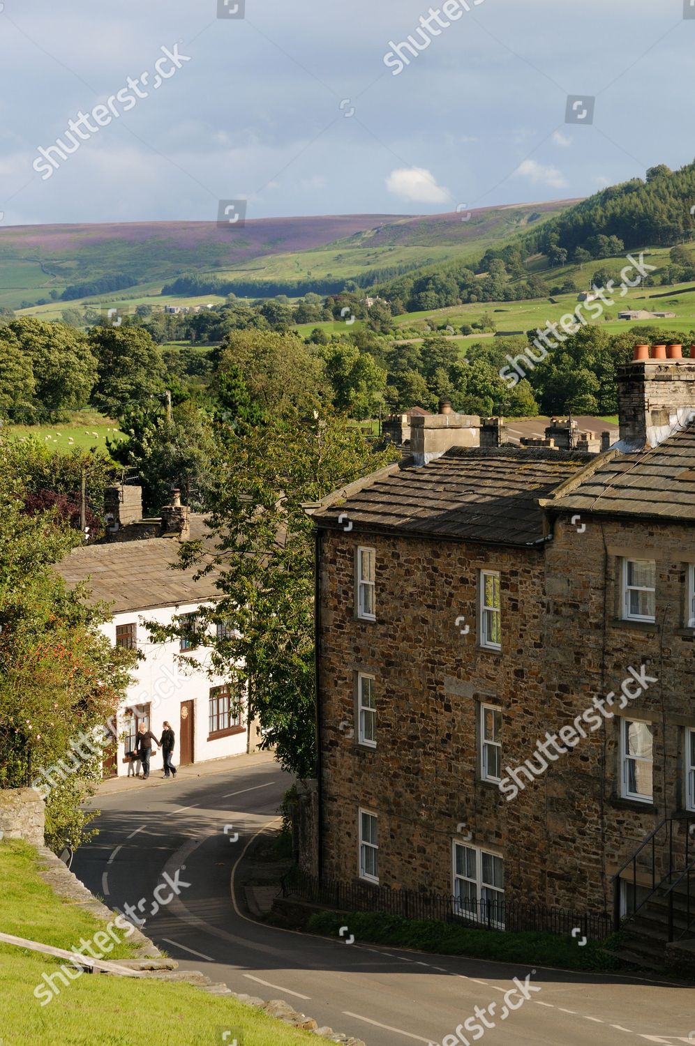 Reeth North Yorkshire Dales England Britain Editorial Stock Photo